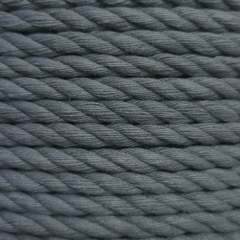 12mm Dip Dyed Cotton 3-Strand-Rope