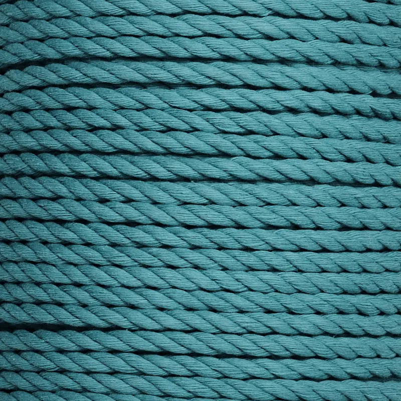 12mm Dip Dyed Cotton 3-Strand-Rope