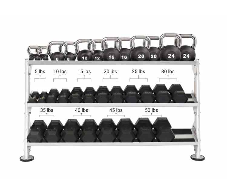 60" Dumbbell Rack With OPT (3rd-Tier)