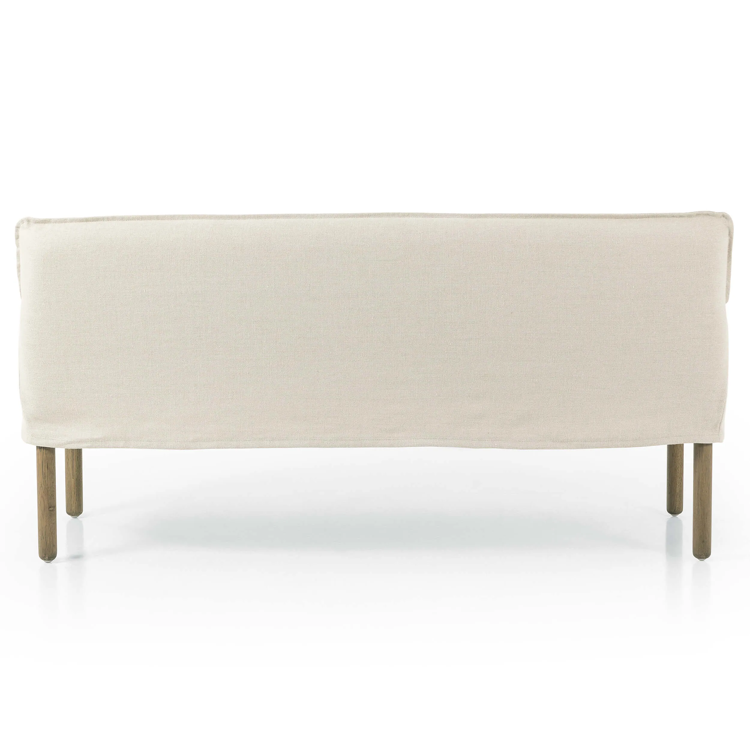 Addington Slipcover Bench, Brussels Natural