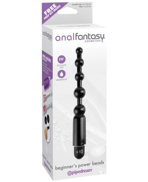 Anal Fantasy Collection Beginners Power Beads - Black