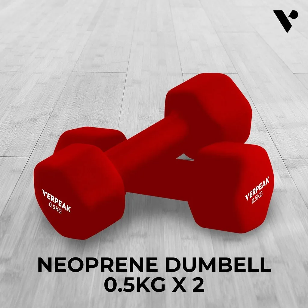 Anti-Slip Neoprene Dumbbell Set 0.5kg x 2 - Verpeak