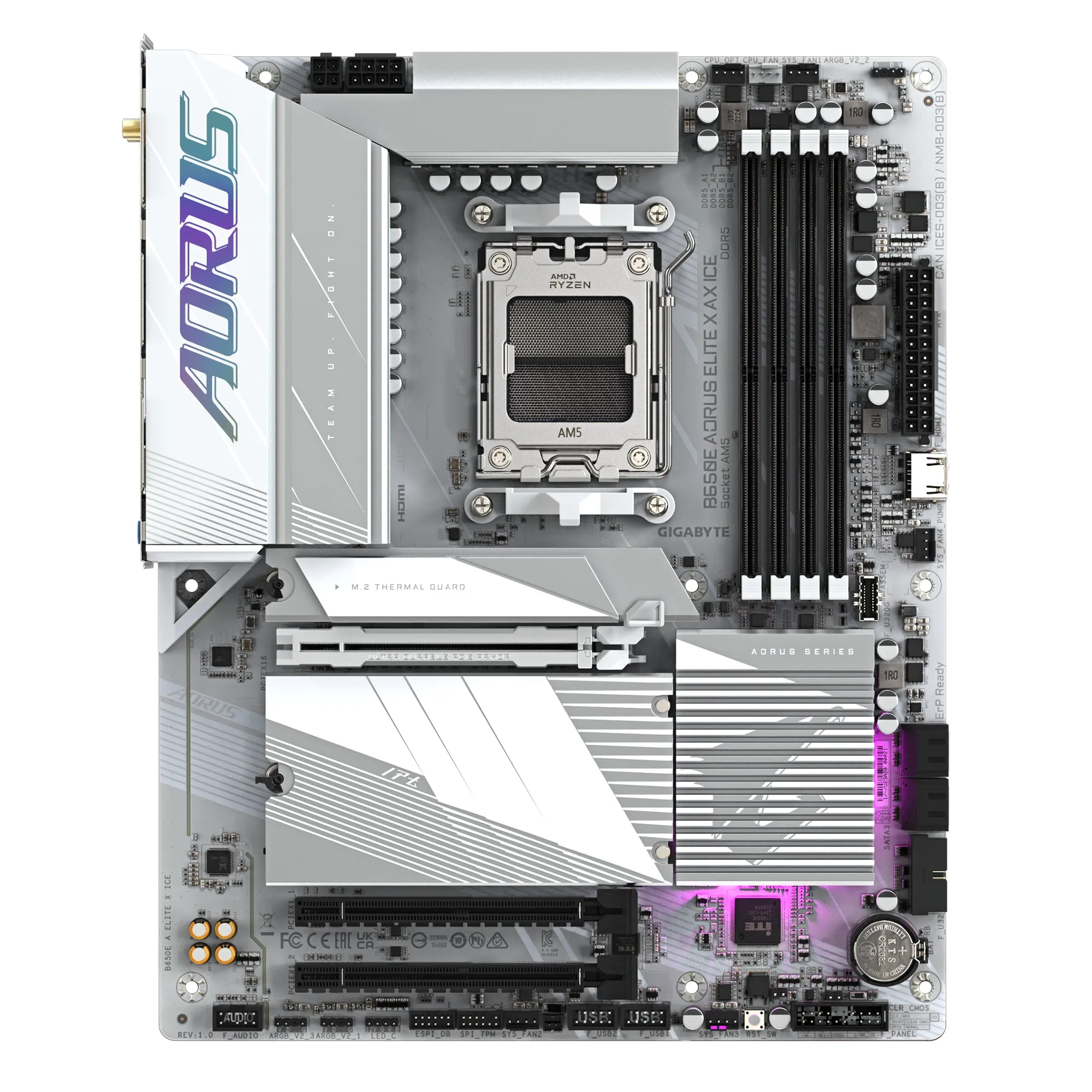 Aorus B650e Elite X Ax Ice - Motherboard - Atx - Socket Am5 - Amd B650