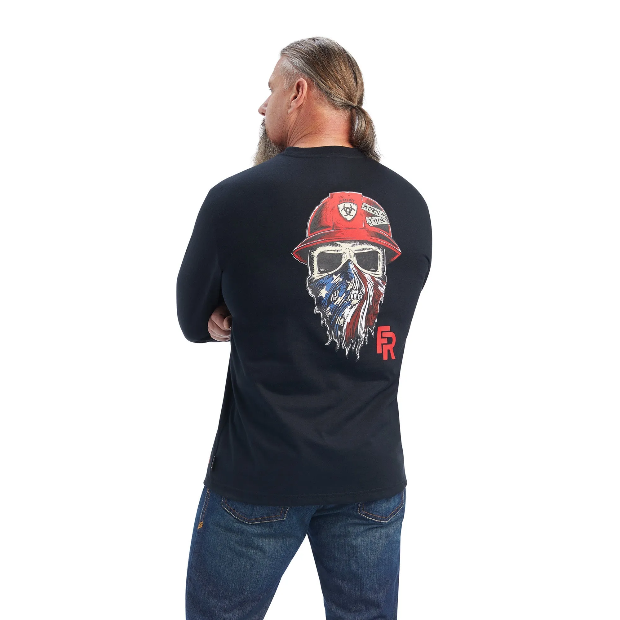 Ariat Men's FR Born For This Graphic Long Sleeve T-Shirt