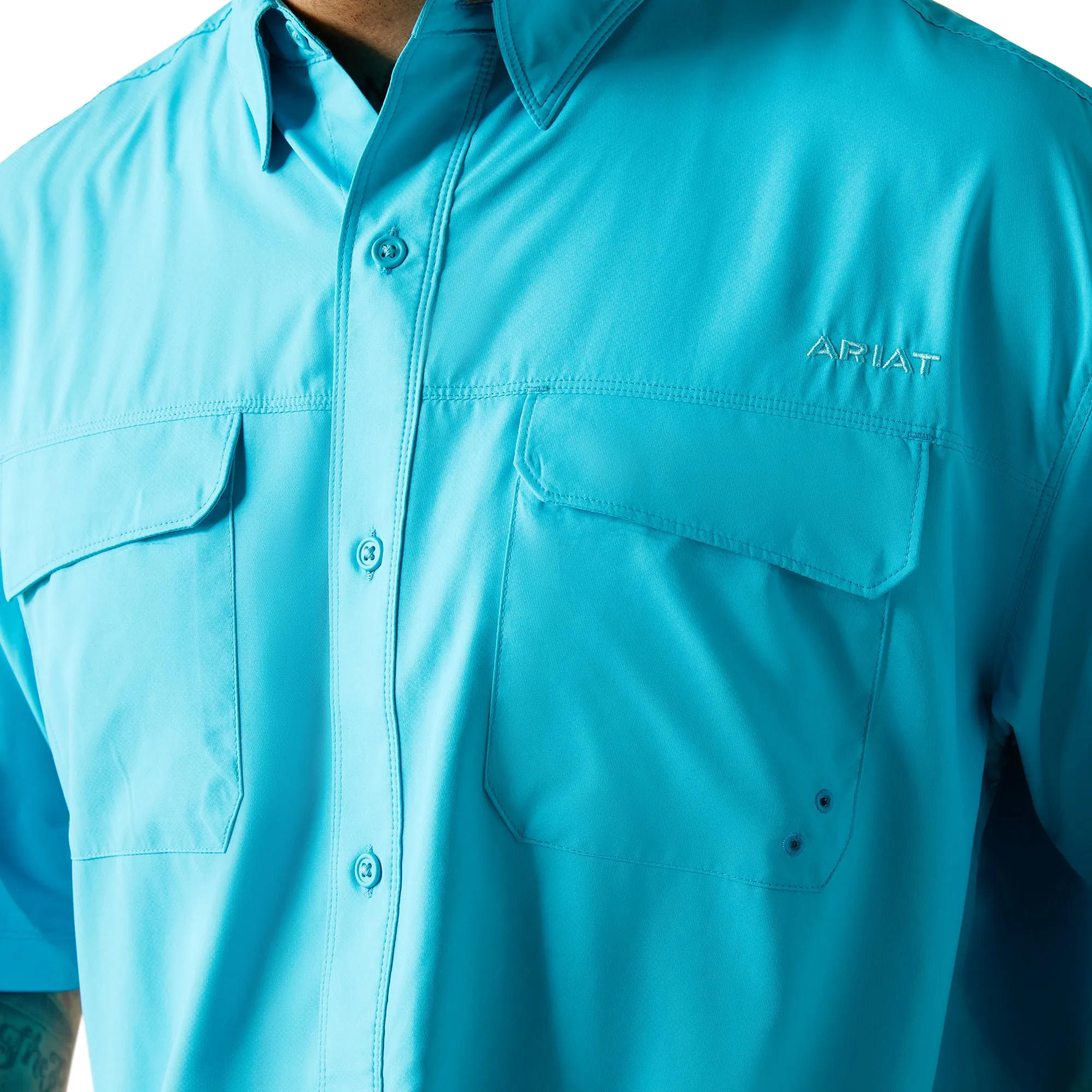 Ariat Men's VentTEK Outbound Turquoise Reef Classic Fit Shirt 10048734