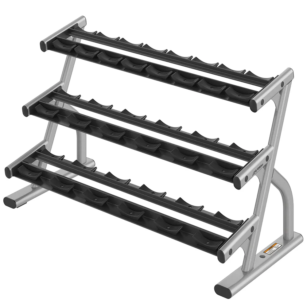 Axiom Series 3-Tier Short Saddle Dumbbell Rack (5-50)