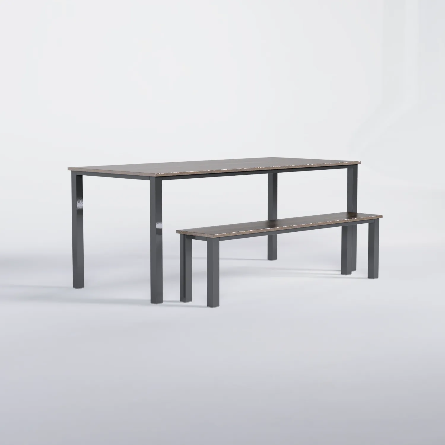 Bench Nº 0 - Powder coated / Oak