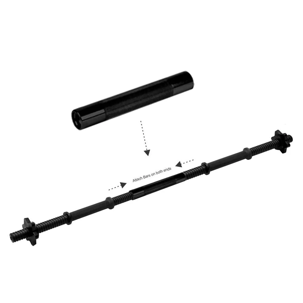 Black Plastic Dumbbell Connector Bar Set