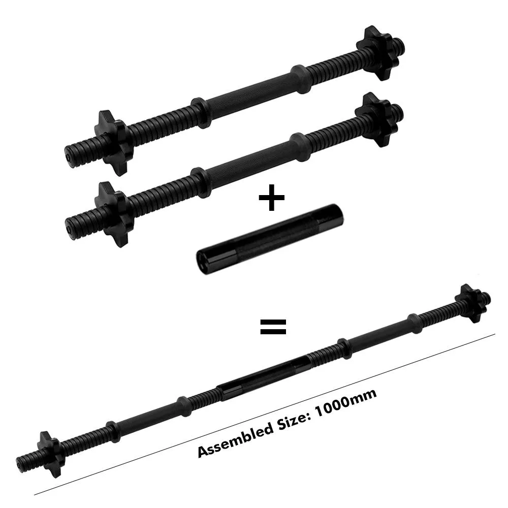 Black Plastic Dumbbell Connector Bar Set