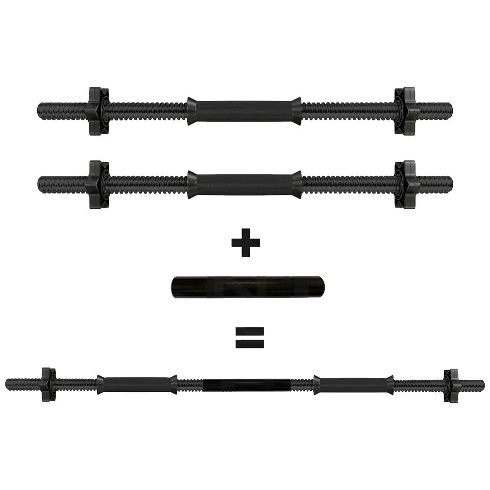 Black Plastic Dumbbell Connector Bar Set