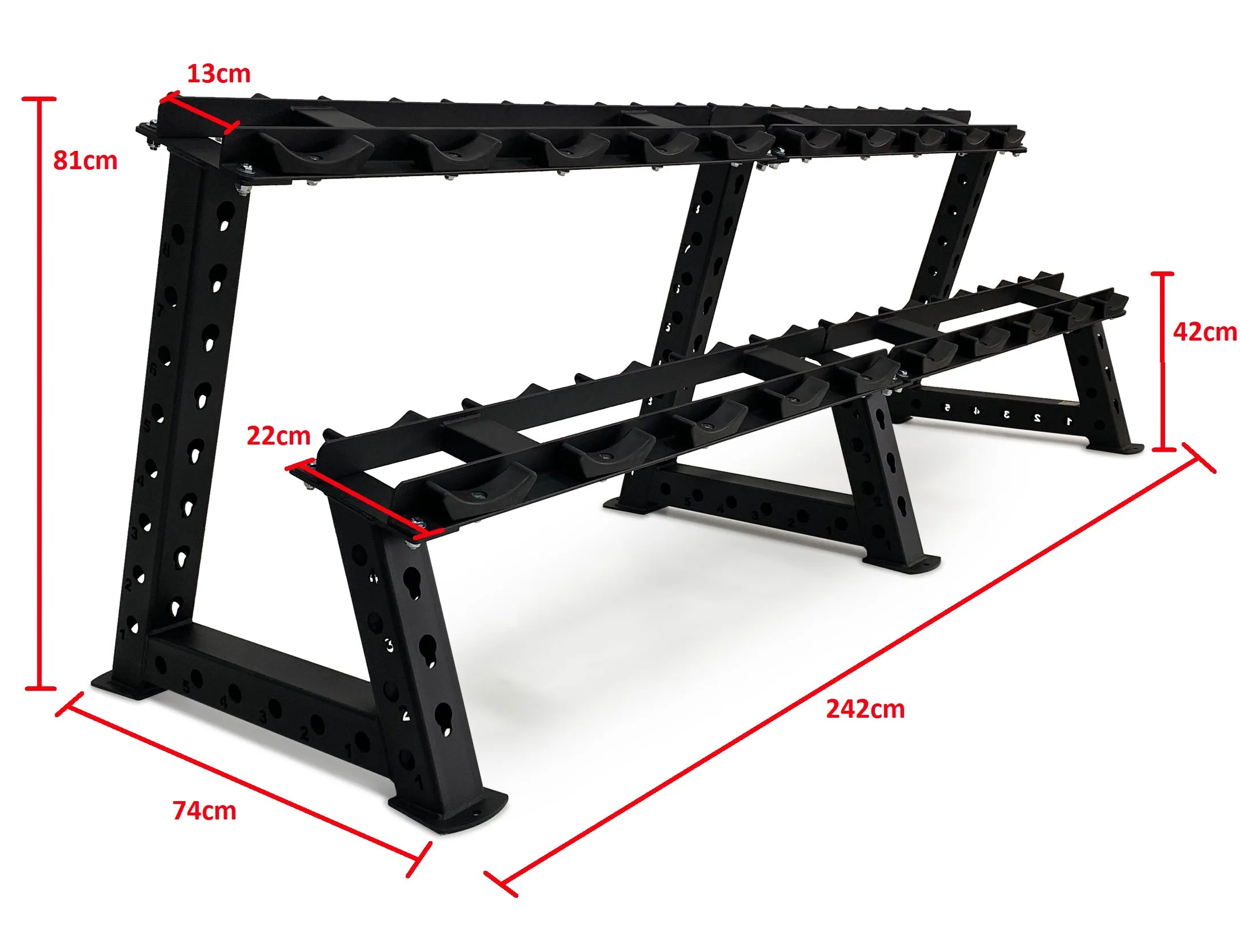 Body Iron 10-Pair Commercial Dumbbell Rack