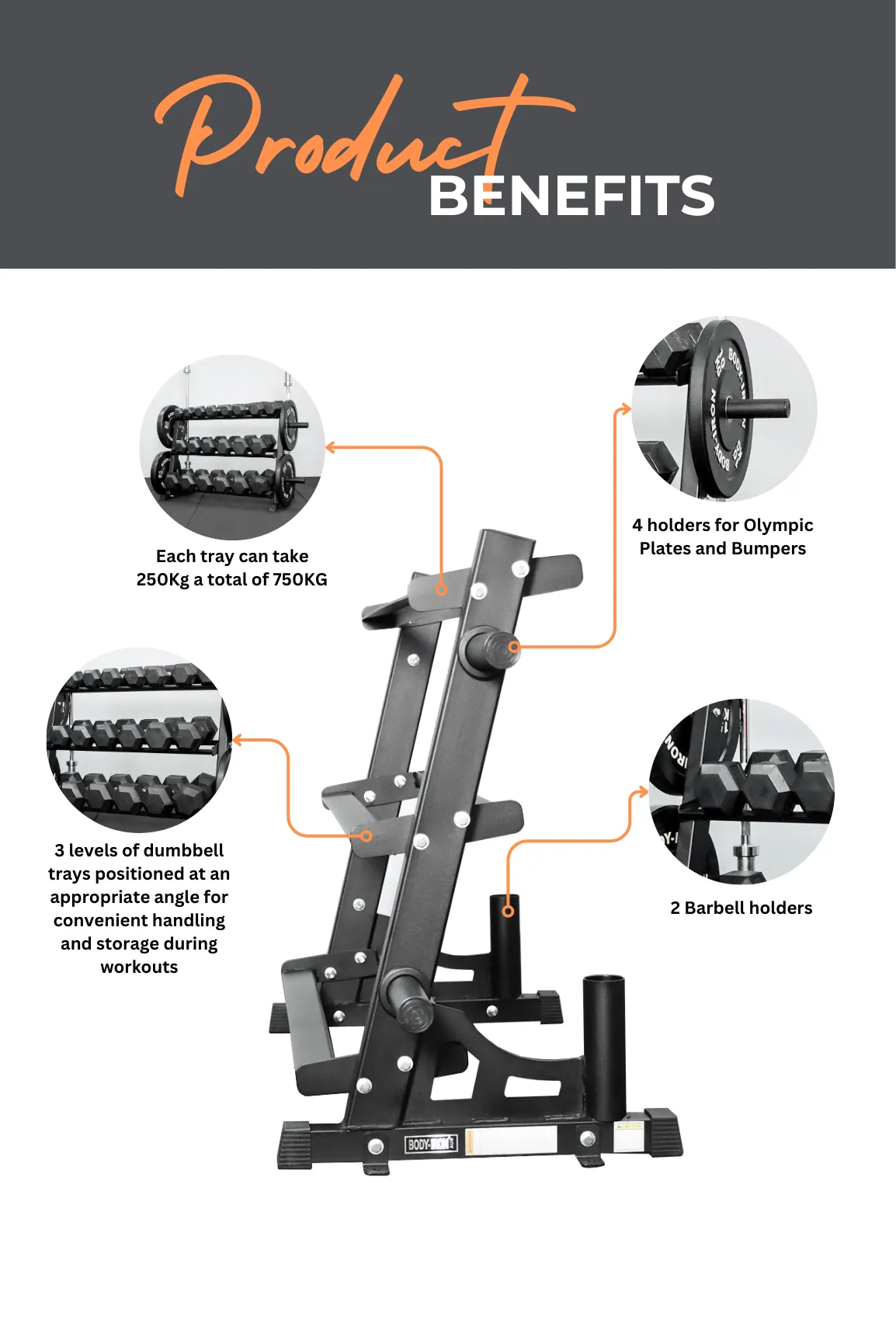 Body Iron Commercial Weight Storage Rack