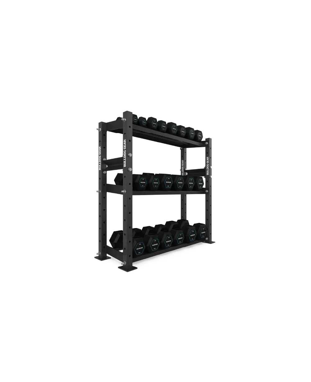 Bulldog Gear - Hex Dumbbell Storage System - 120cm - Configuration A