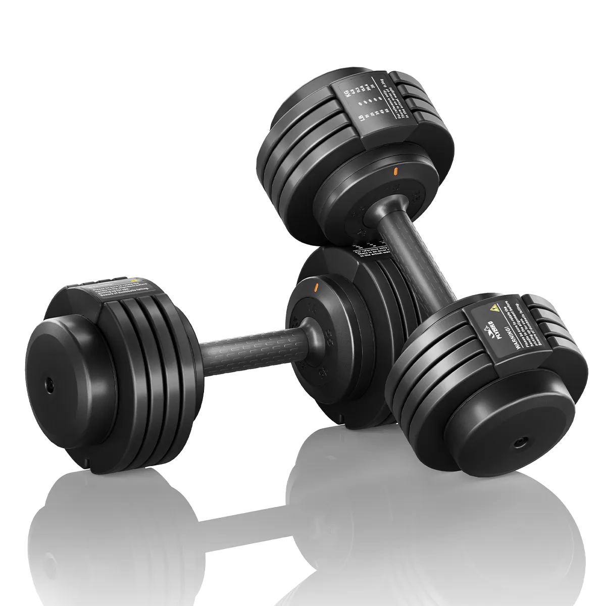 Bundle: Pair Of Flybird 55lbs Adjustable Dumbbells & Flybird Pro Weight Bench