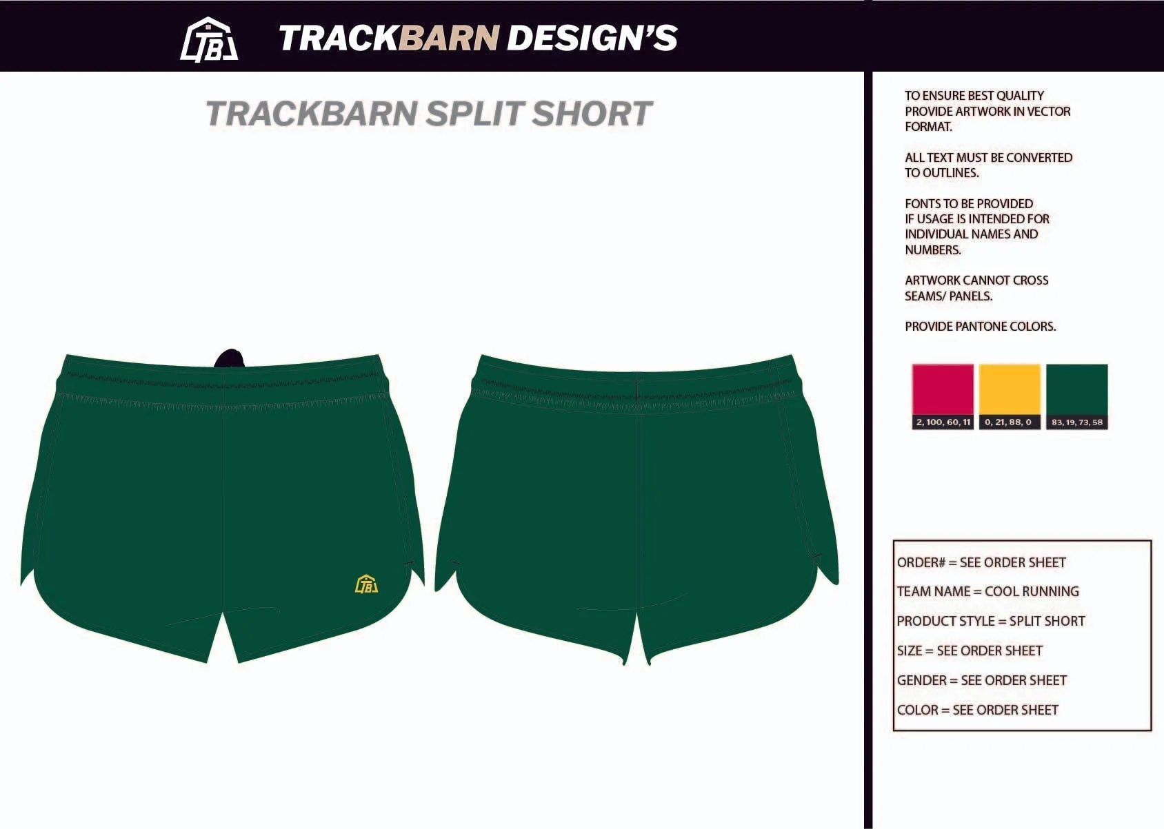 Cool-Running- Mens Split Track Short