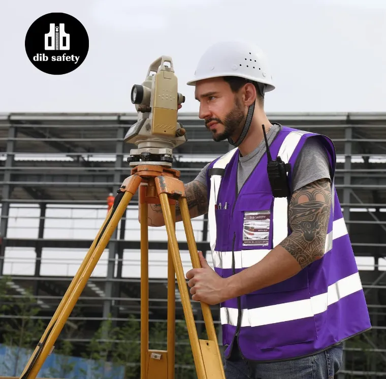 Dib Safety Reflective Vest - Purple