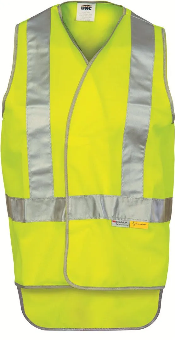 DNC Day & Night Cross Back Safety Vest With Tail (3802)