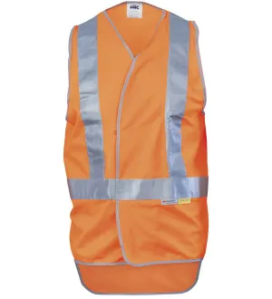 DNC Day/Night Cross Back Safety Vests with Tail