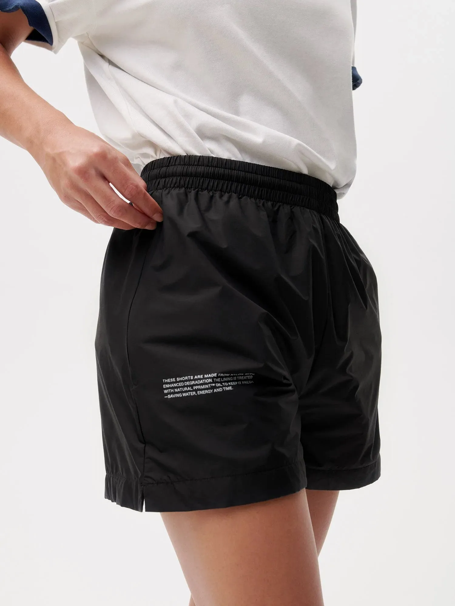 Enhanced Degradation Nylon Shorts—black