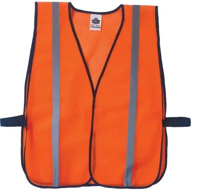 Ergodyne GloWear 8020HL Non-Certified Standard Safety Vests, One Size, Orange, 20030