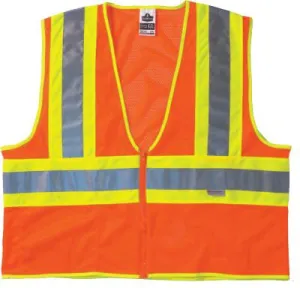 Ergodyne GloWear 8230Z Class 2 Two-Tone Vests, 2XL/3XL, Lime, 21327