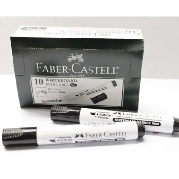 FABER-CASTELL Whiteboard Marker 253999(W50) Black Chisel Tip