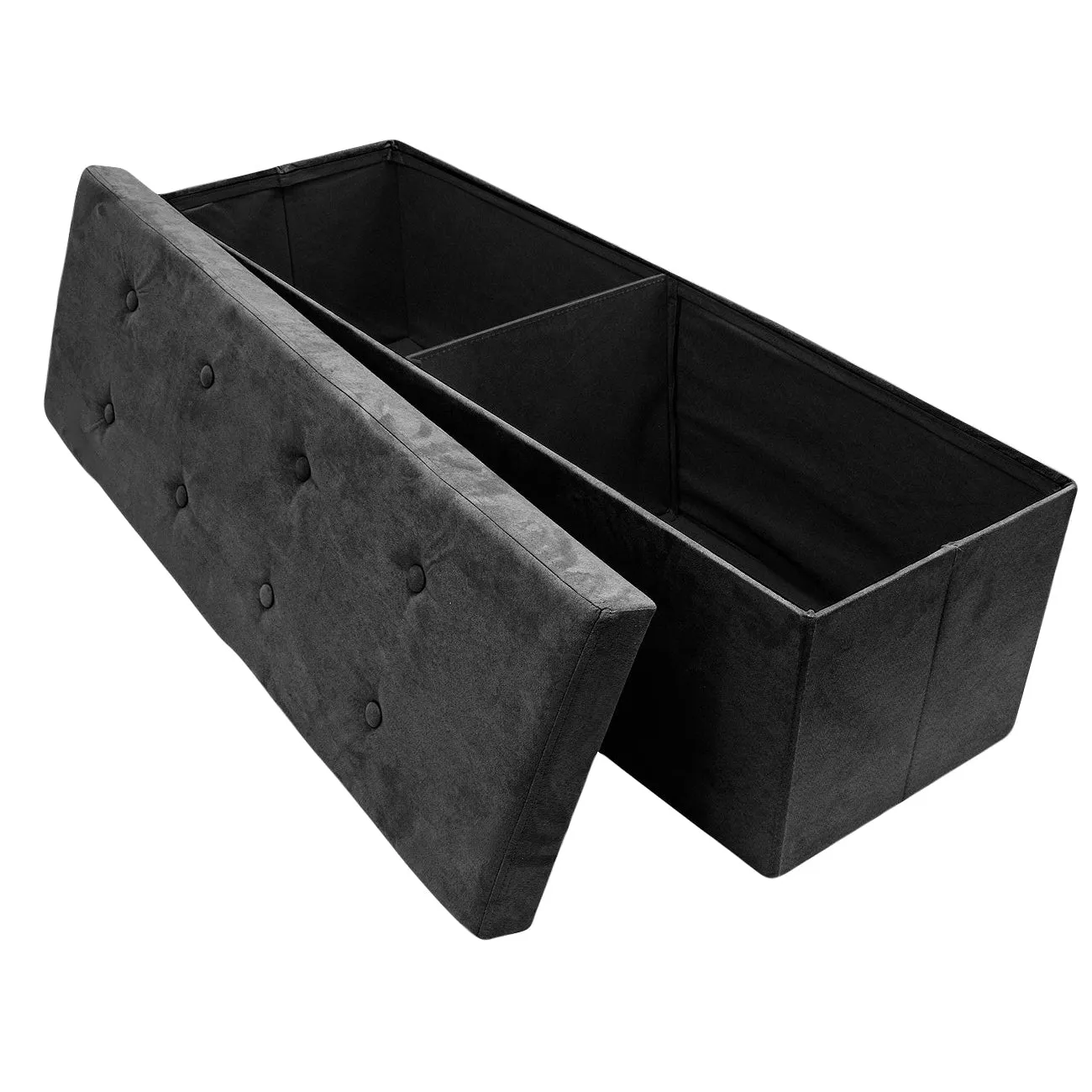 Faux Suede Storage Bench (Large)