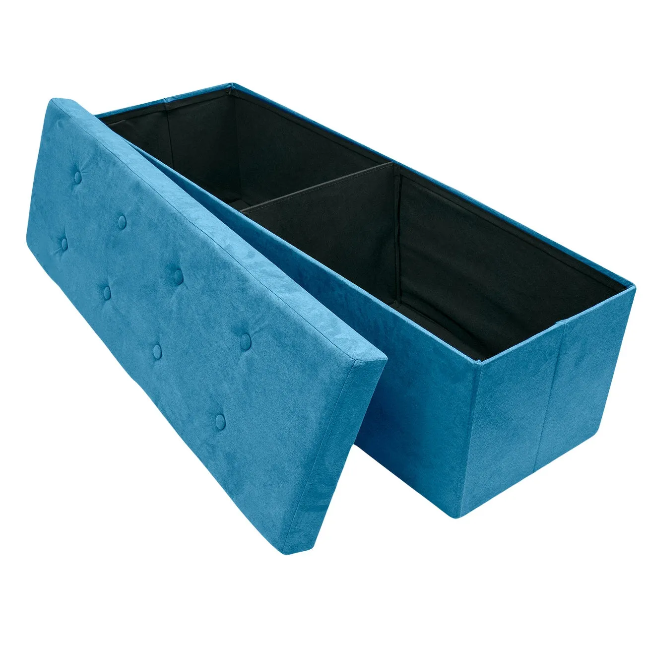 Faux Suede Storage Bench (Large)