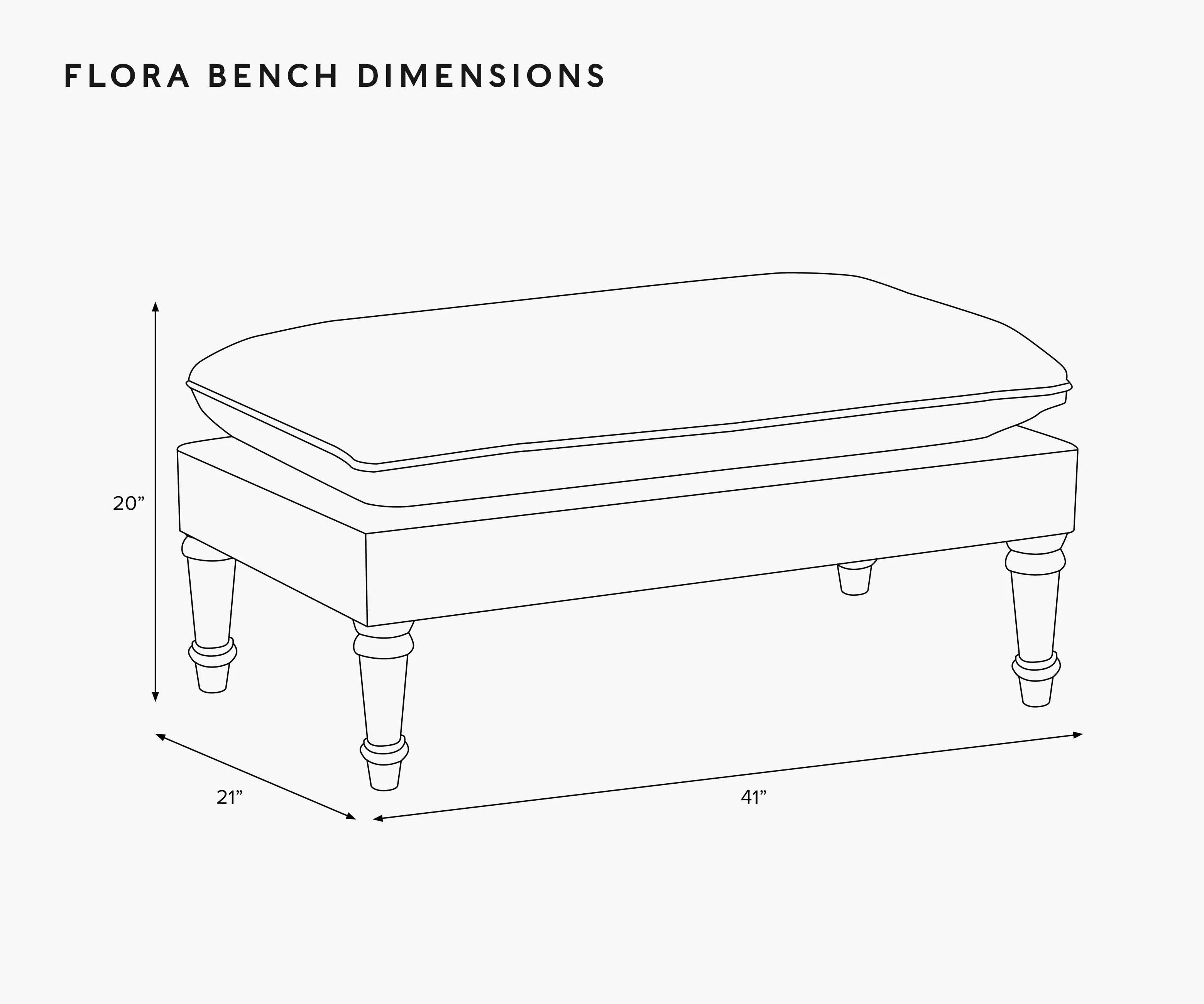 Flora Bench - Primrose