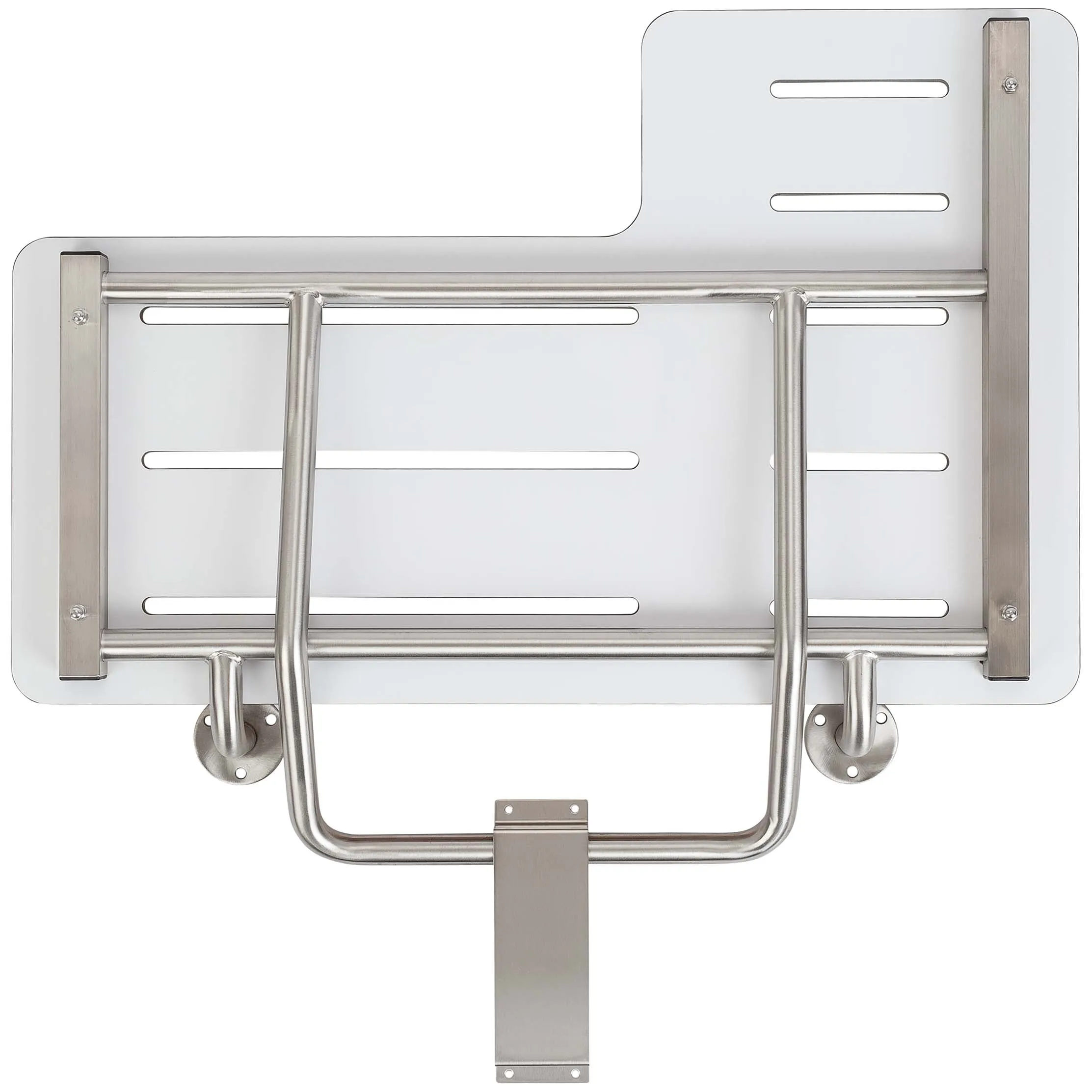 Folding Shower Bench, Left Handed, Phenolic Seat, ADA Compliant