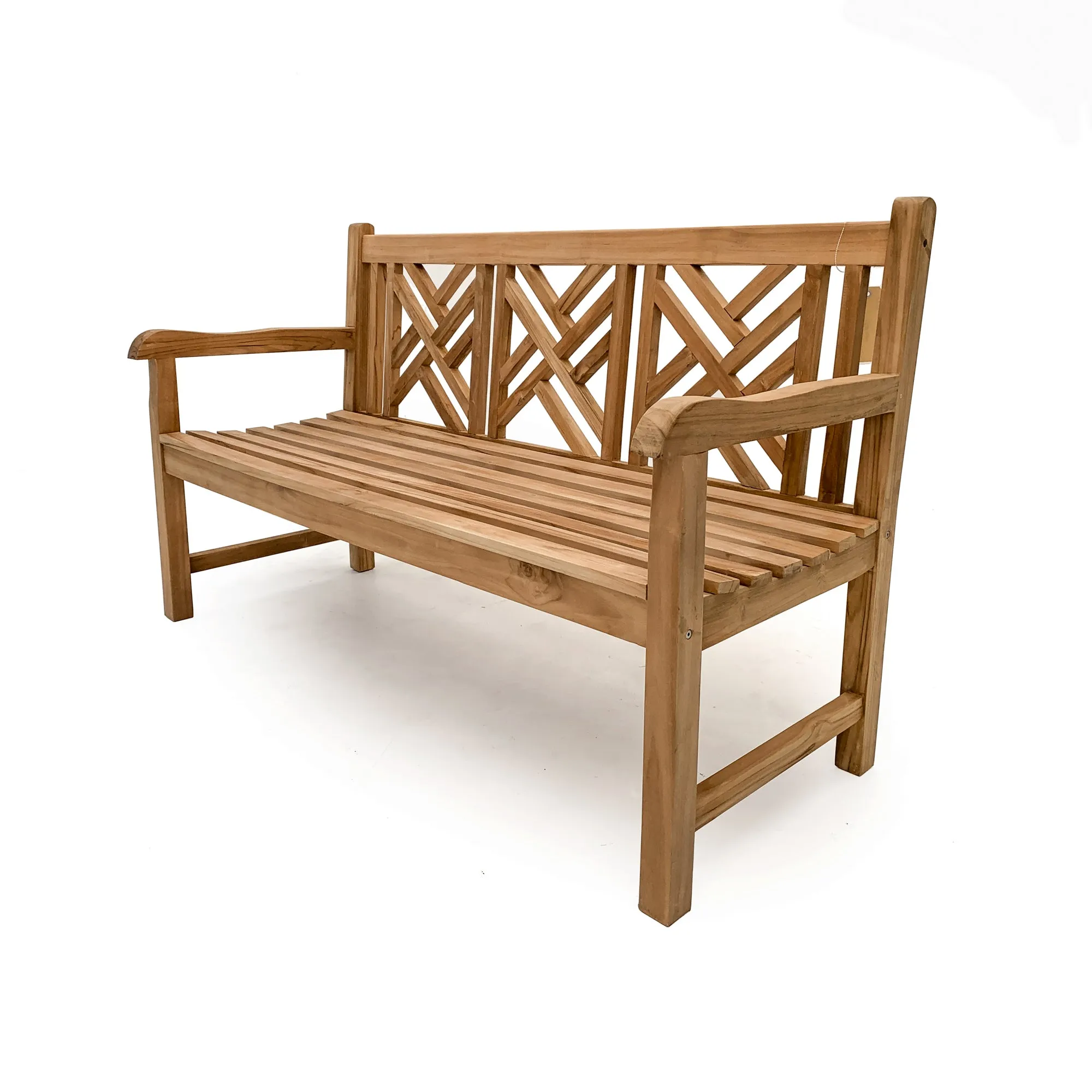 Geo Teak Bench Seat