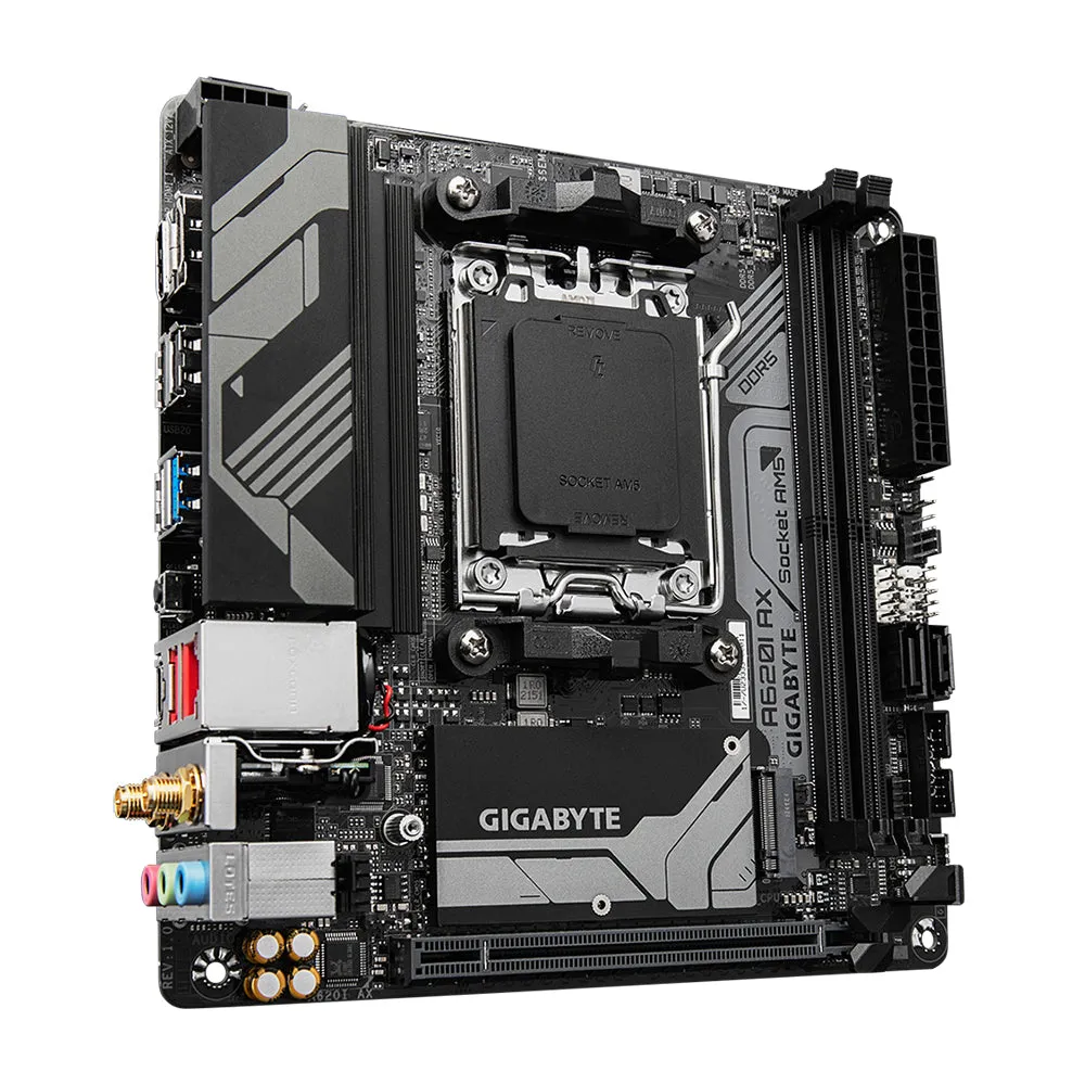 Gigabyte A620i Ax - 1.0 - Motherboard - Mini Itx - Socket Am5 - Amd A620