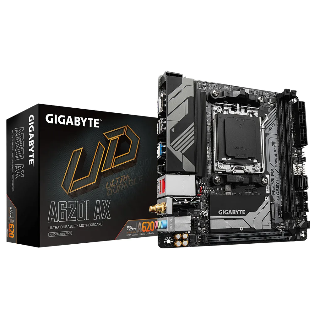 Gigabyte A620i Ax - 1.0 - Motherboard - Mini Itx - Socket Am5 - Amd A620