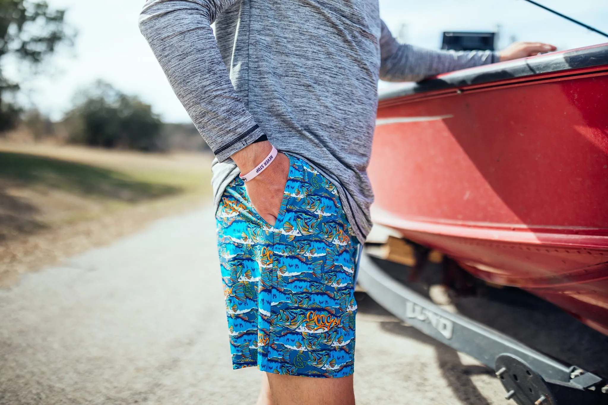 Grafitti Fish (More Than Just) Boat Shorts