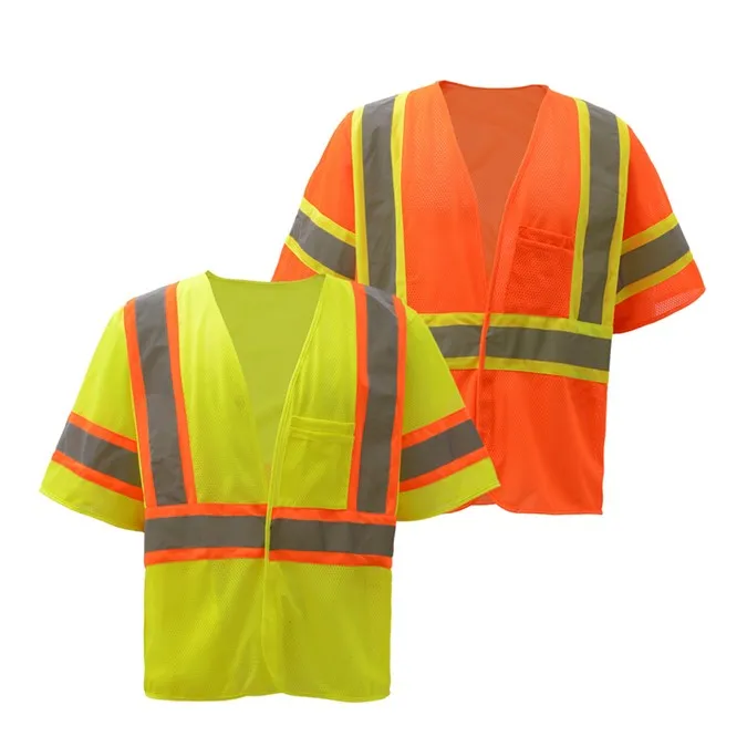 GSS Standard Class 3 Two Tone Mesh Hook & Loop Safety Vest