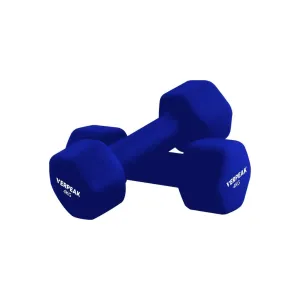 Hex Shape Cast Iron Neoprene Dumbbell Set 4kg x 2 - Verpeak