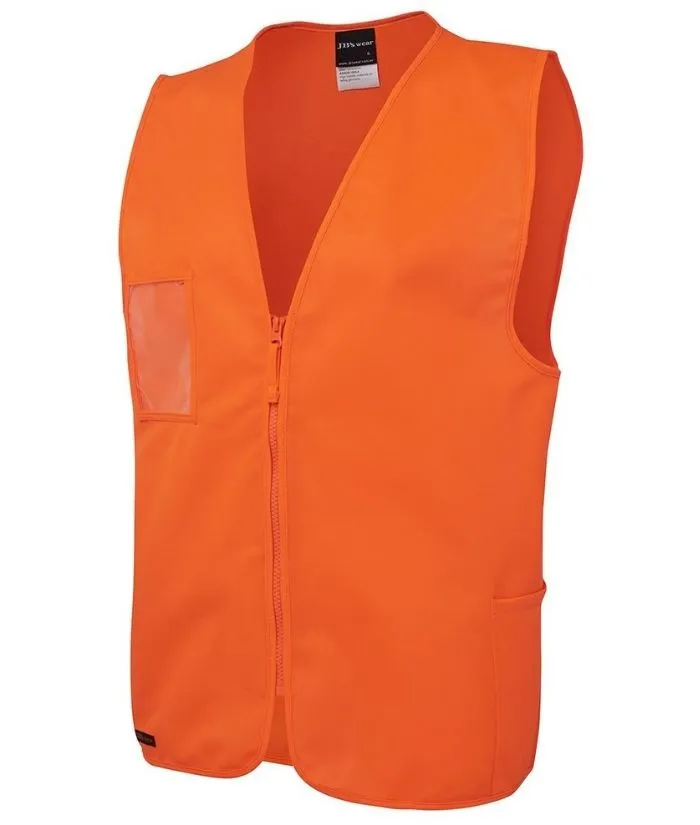 Hi Vis Safety Vest - Zip Front