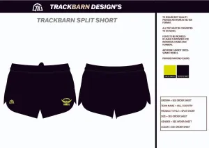 Hill-Country-Comets Mens Split Track Short ***UNIFORM