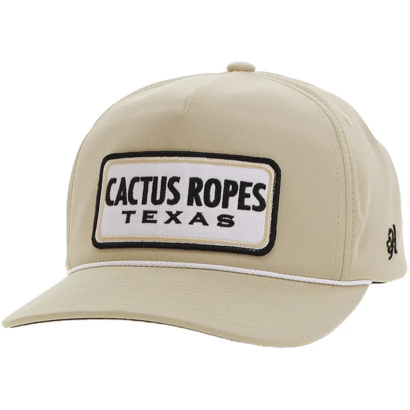 Hooey Cactus Ropes Hat Tan W/Black/White Patch