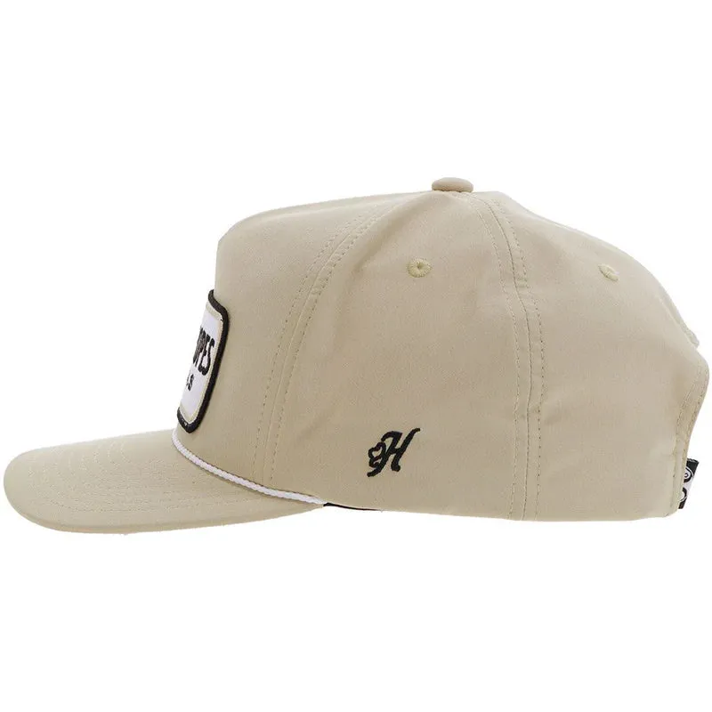 Hooey Cactus Ropes Hat Tan W/Black/White Patch