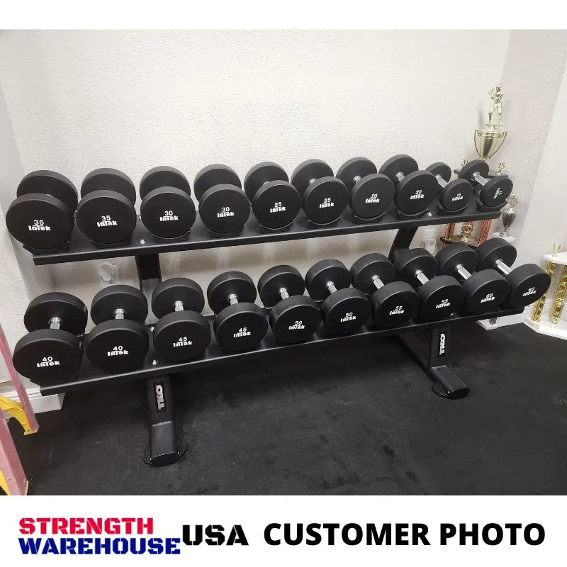 Intek Strength Armor Series Solid Urethane Dumbbells