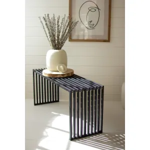 Kalalou - Black Metal Bench Console