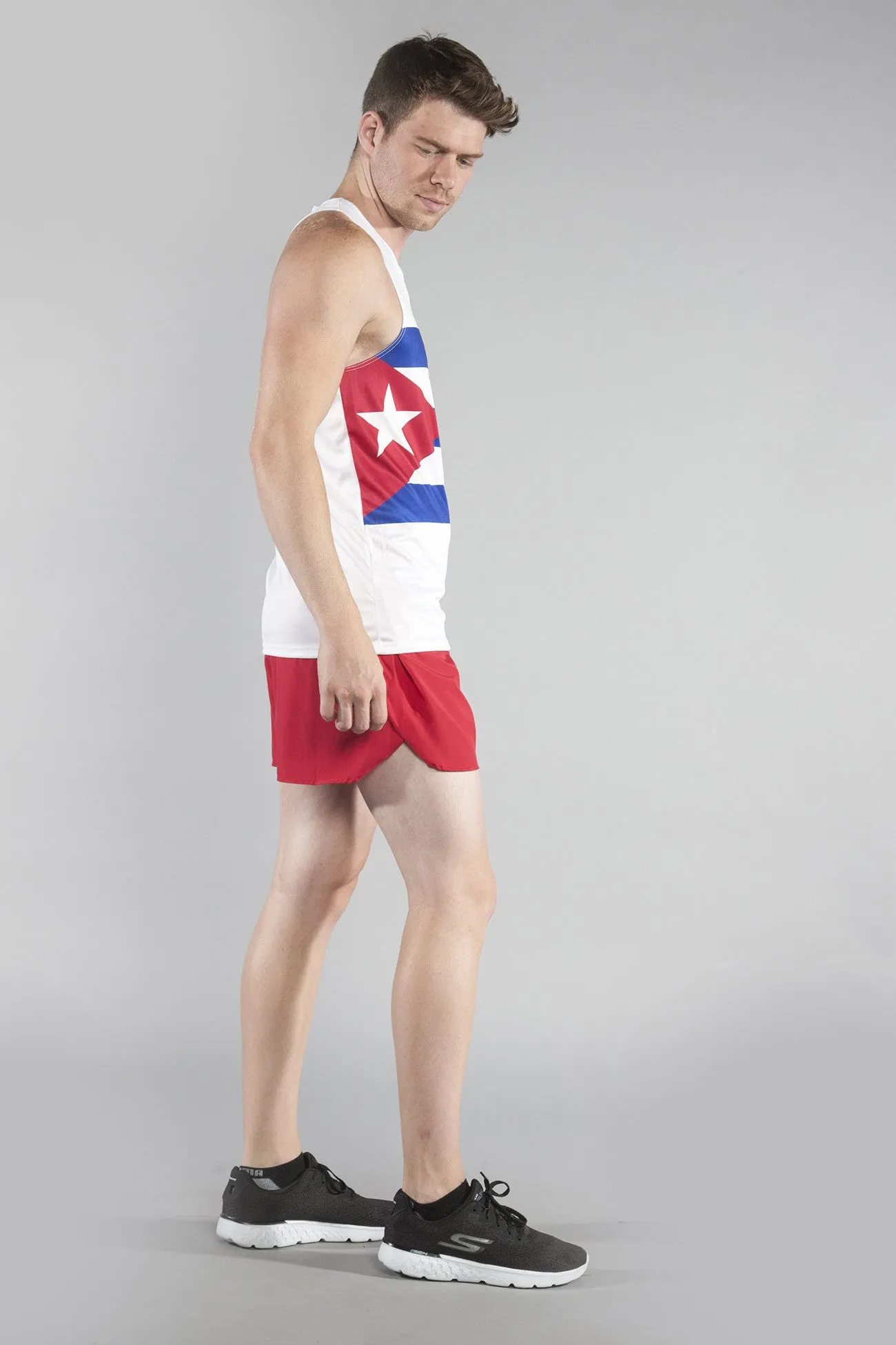 Men's Competitor Lite Printed Singlet [C] - Cuba