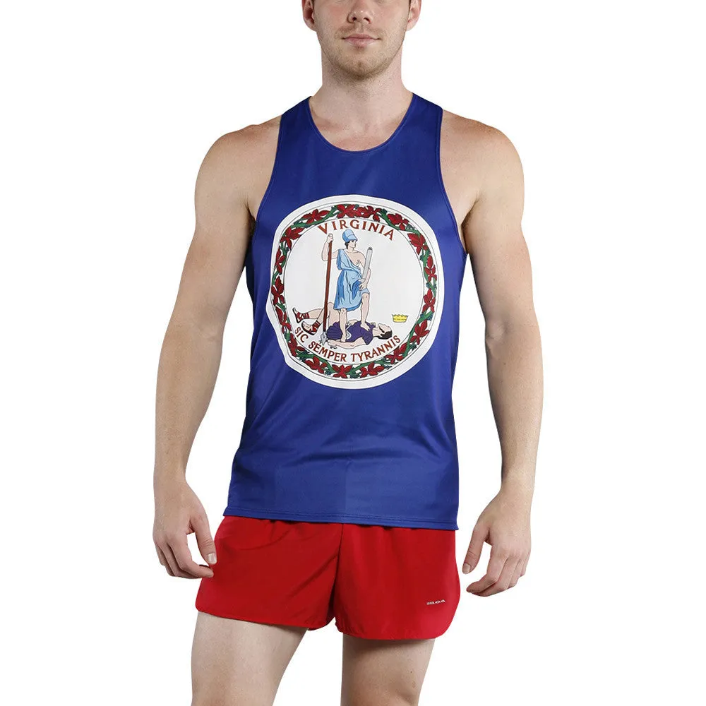 Men's Competitor Lite Printed Singlet [U-Z] - Virginia