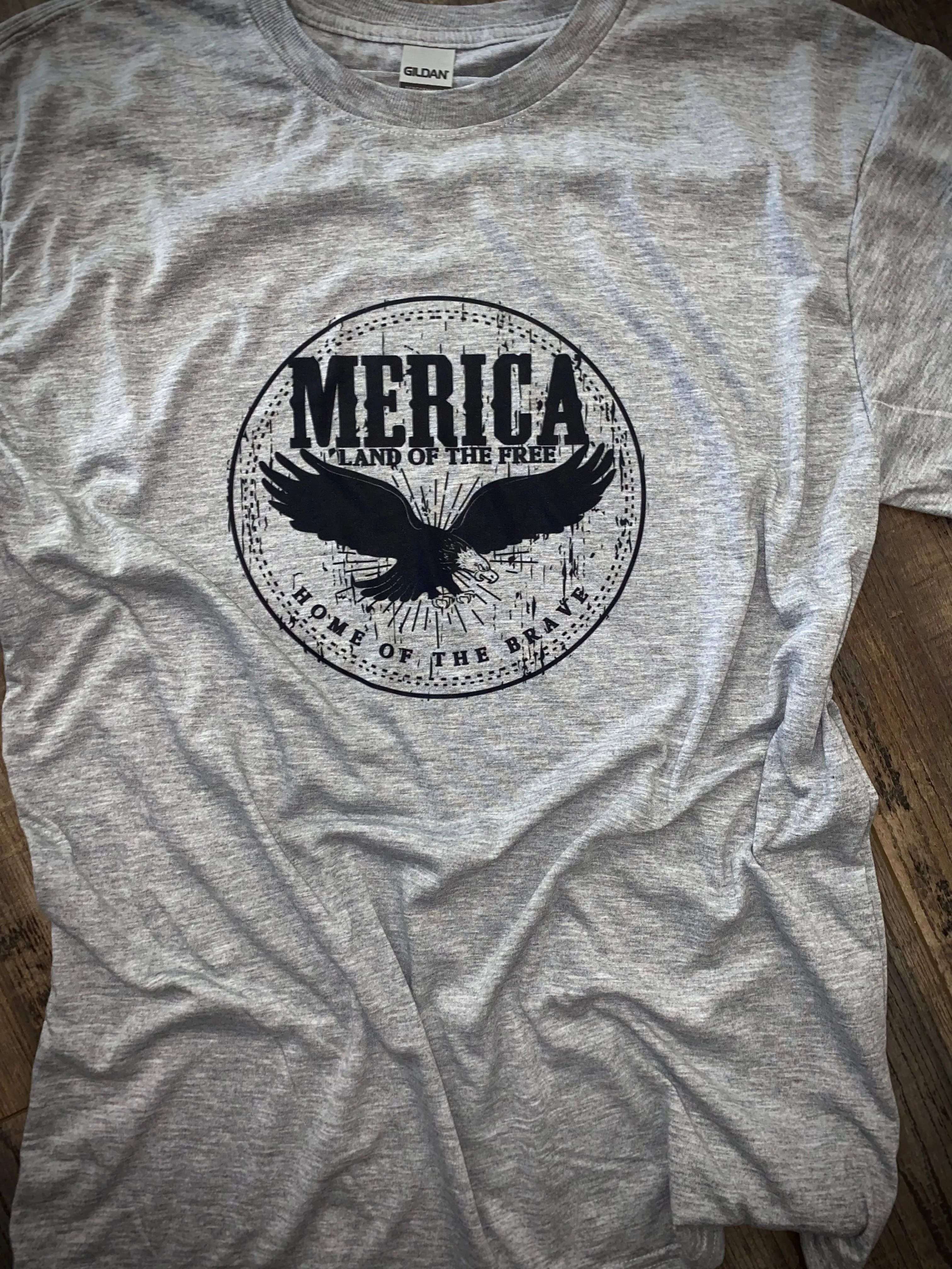 Merica' Distressed Eagle