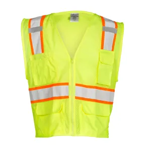 ML KISHIGO All Mesh Contrast Vest, Lime