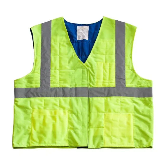 PIP EZ-Cool 390-EZ202 ANSI Type R Class 2 Evaporative Cooling Vest, Hi Vis Yellow, 1 Each