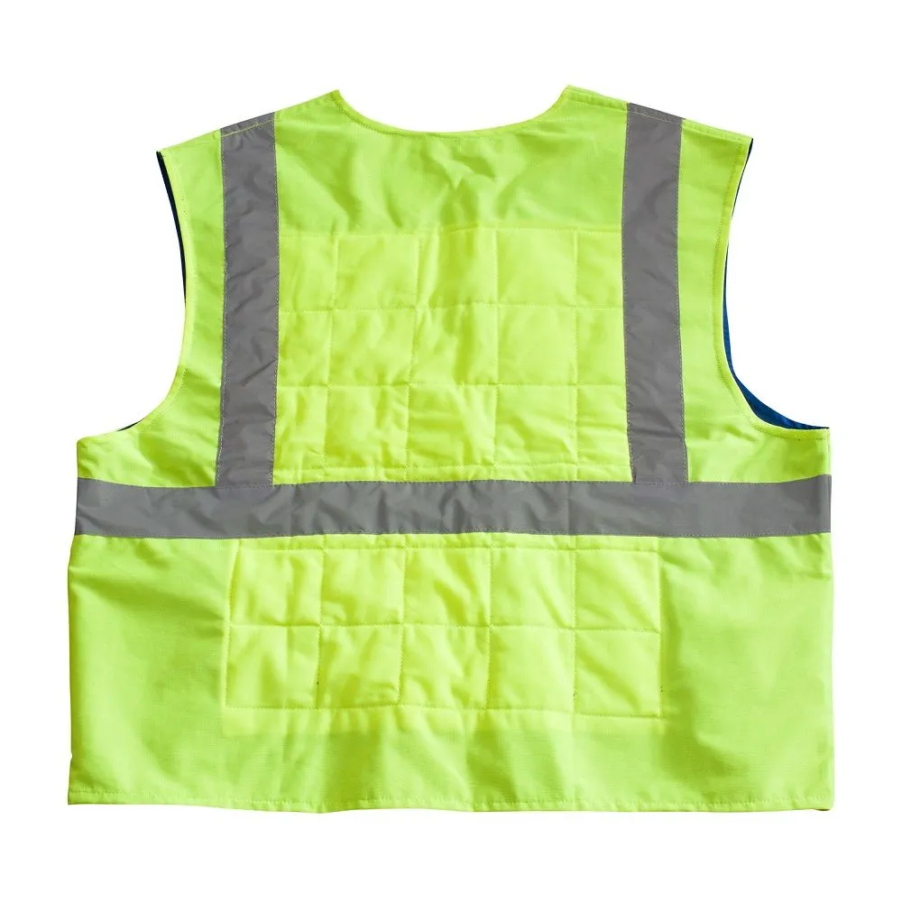 PIP EZ-Cool 390-EZ202 ANSI Type R Class 2 Evaporative Cooling Vest, Hi Vis Yellow, 1 Each