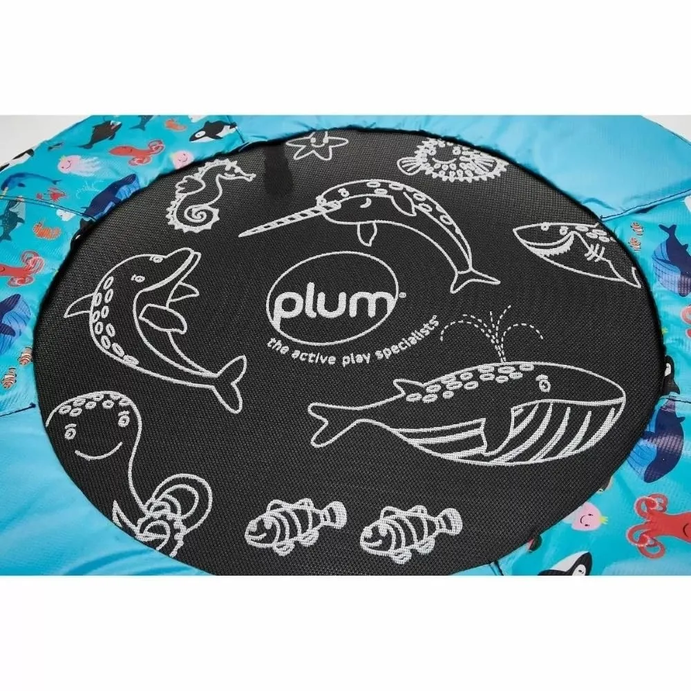 Plum Junior Ocean Bouncer With Sounds Trampoline For Kids Ages 3-5 Years