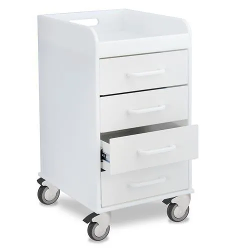 Polyethylene Compact 4 Drawer Locking Carts